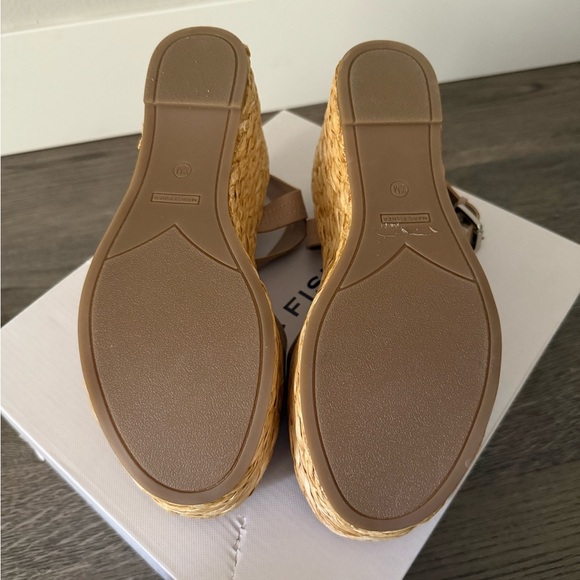 Marc‎ Fisher Burian Espadrille Wedge Dress Sandals Size 10 - Light Natural - NWB - Picture 10 of 11